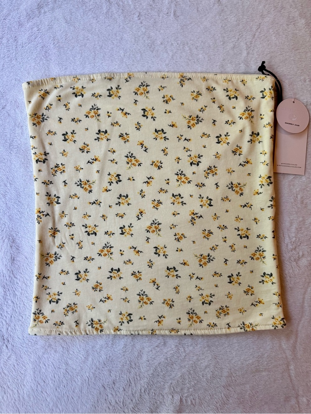 Sincerely Jules Yellow Floral Tube Top